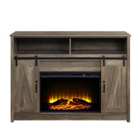 ACME Tobias Fireplace in Rustic Oak Finish