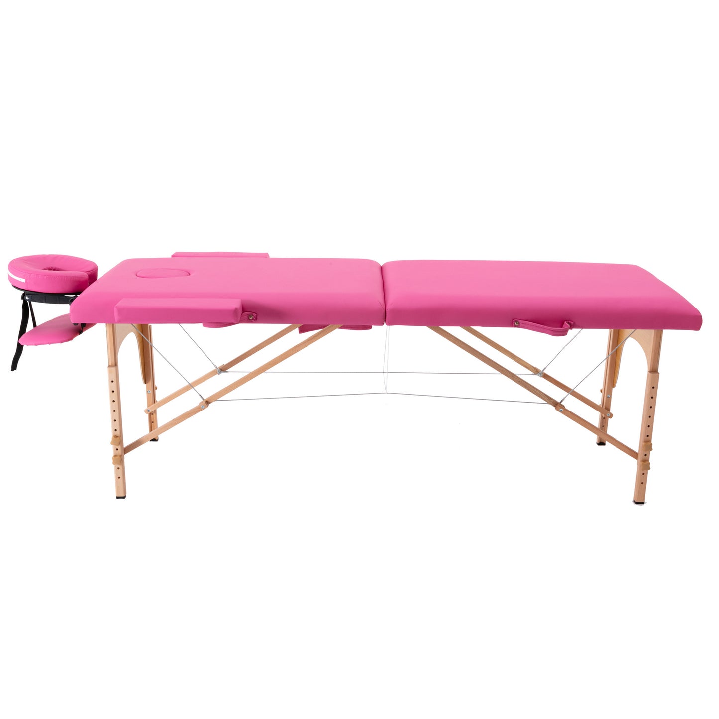 Massage Table Portable Massage Bed Lash Bed Facial Table Reiki Table SPA Beds for Esthetician Portable Height Adjustable Carrying Bag & Accessories 2 Section Shop & Home, Pink