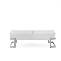 ACME Calnan Coffee Table in White & Chrome