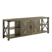 ACME Abiram TV Stand in Rustic Oak Finish