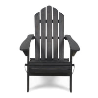 Dark Gray Hollywood Foldable Solid Wood Chair