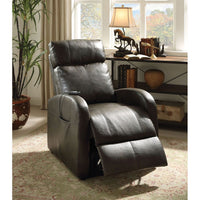 ACME Ricardo Recliner w/Power Lift in Dark Gray PU