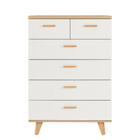 Drawer Dresser Cabinet, Bar Cabinet with Solid Wood Handles and Foot Stand