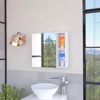 Myrick 2-Shelf Medicine Cabinet with Mirror White