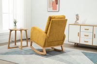 Living Room Comfortable Rocking Chair Living Room Chair Yellow