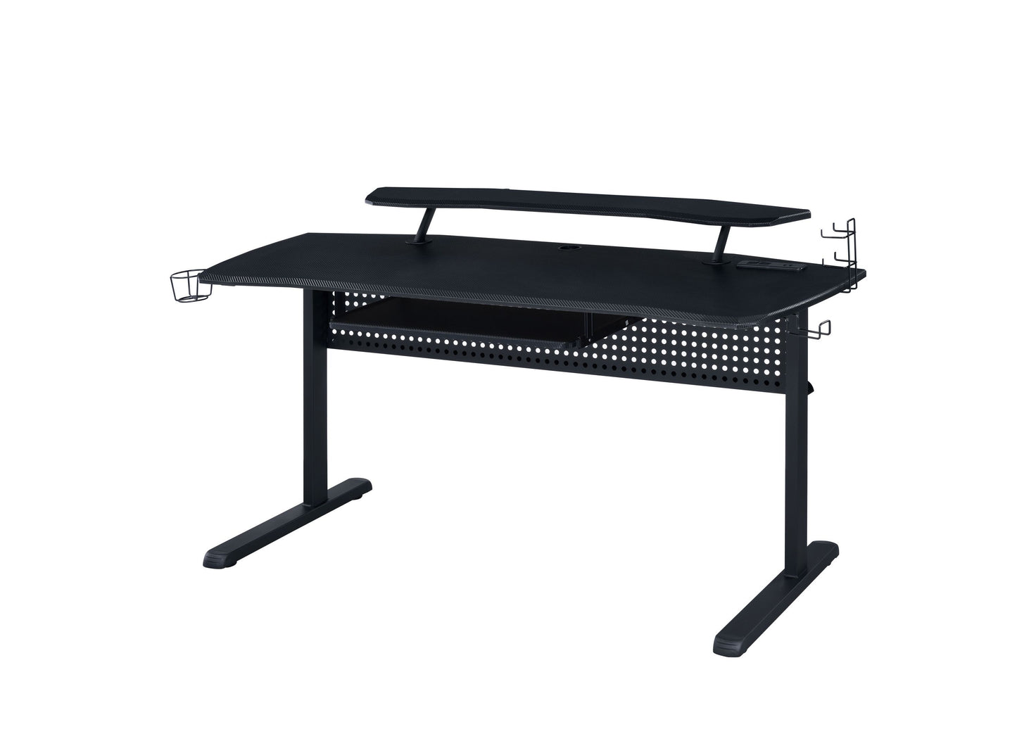 ACME Vildre Gaming Table w/USB Port, Black Finish