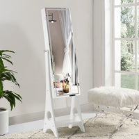 Fashion Simple Jewelry Storage Mirror Cabinet With LED Lights,For Living Room Or Bedroom