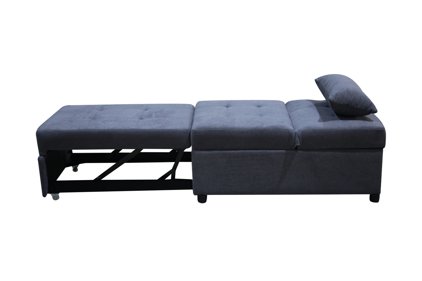 Ottoman, Chair & Sofa Bed, Lounge 4 in 1, Single Futon, Chair