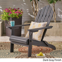 Dark Gray Hollywood Foldable Solid Wood Chair