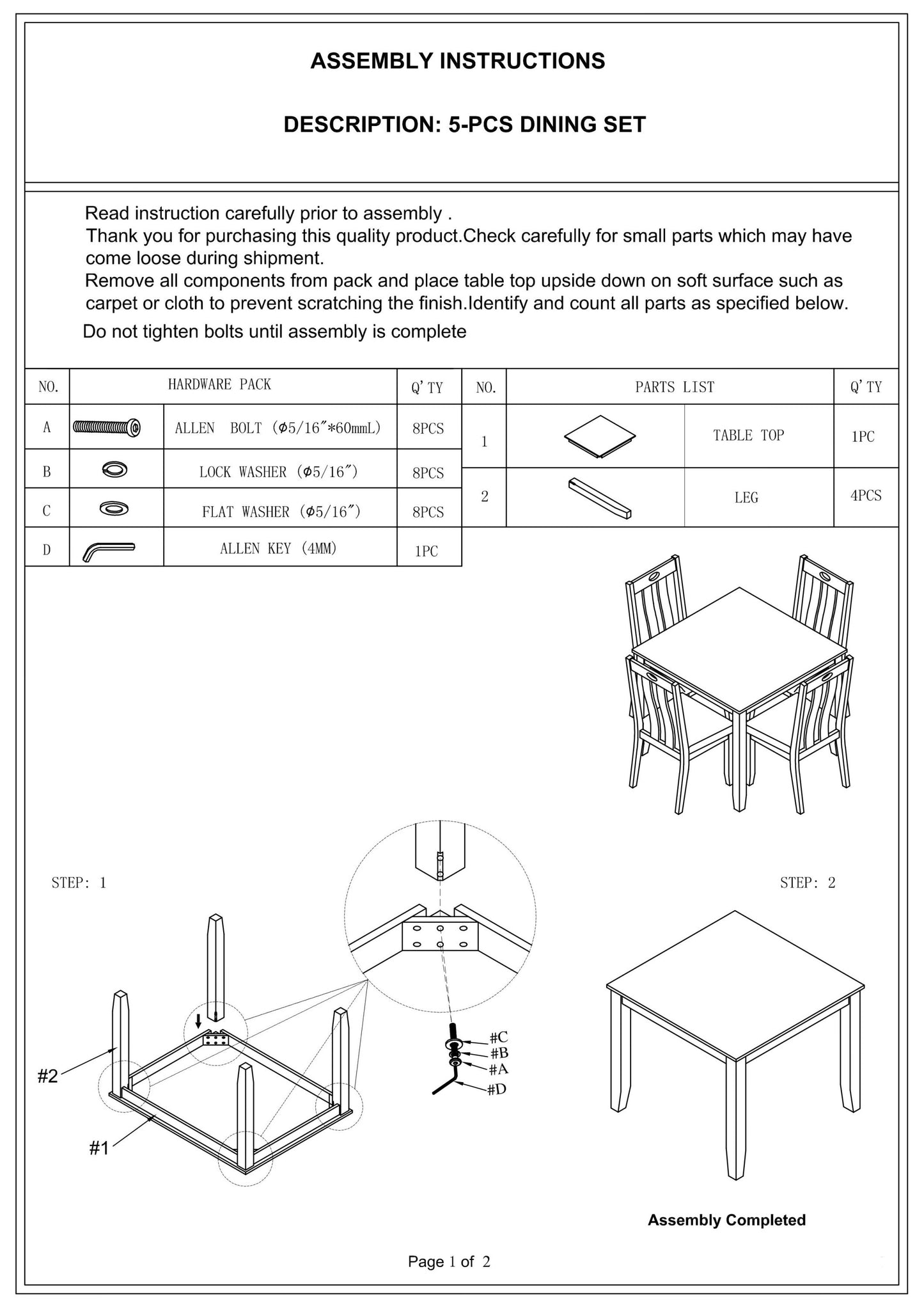 Natural Brown Finish Dinette 5pc Set Kitchen Breakfast Dining Table Wooden Top Cushion Seats Chairs Dining Room Furniture