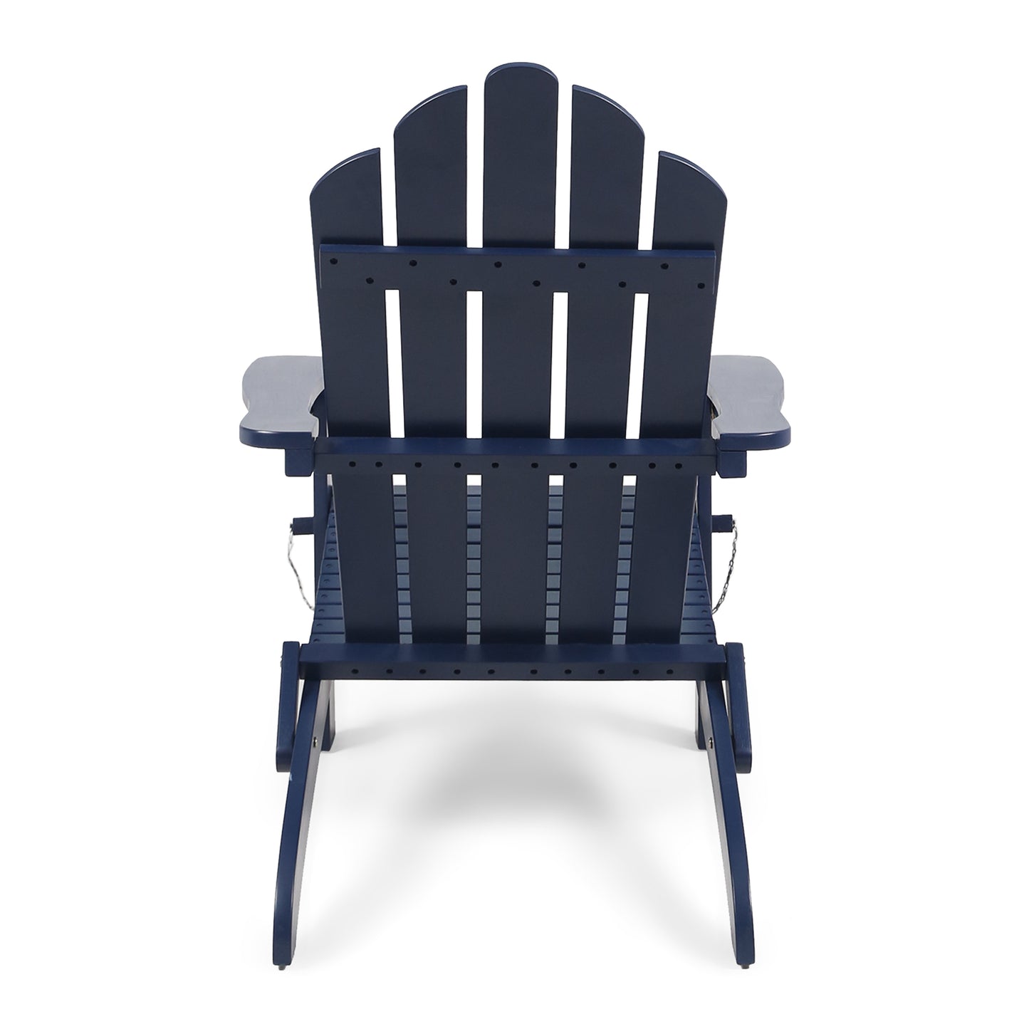 Outdoor Foldable Solid Wood Chair Dark Blue