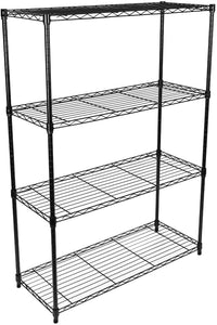 Simple Deluxe 4-Tier Heavy Duty Storage Shelving Unit, Black, 36Lx14Wx54H inch, 1 Pack