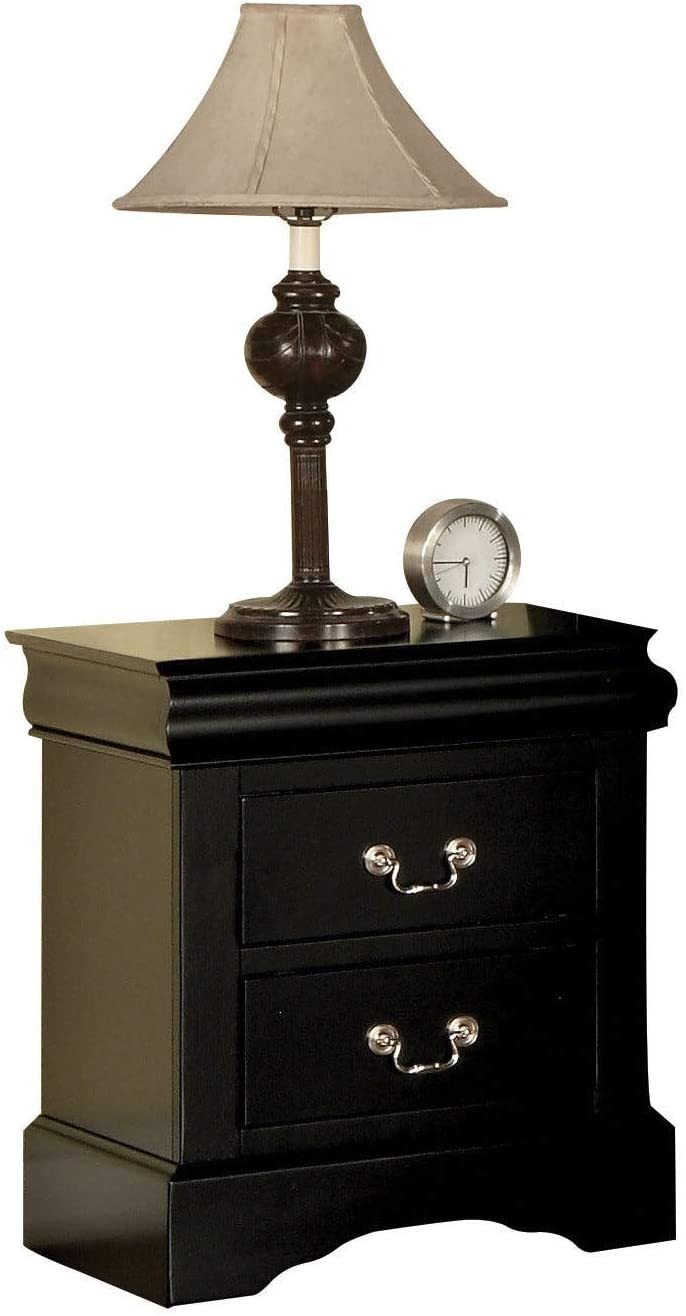 ACME Louis Philippe III Nightstand in Black