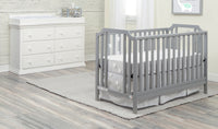 Celeste 3-in-1 Convertible Island Crib Light Gray