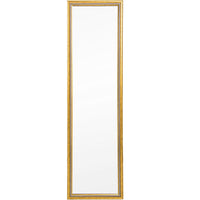 Full Length Mirror Door Mirror Full Body Dressing Mirror Wall Mounted Hanging for Dorm Home, 50"x 14", Gold