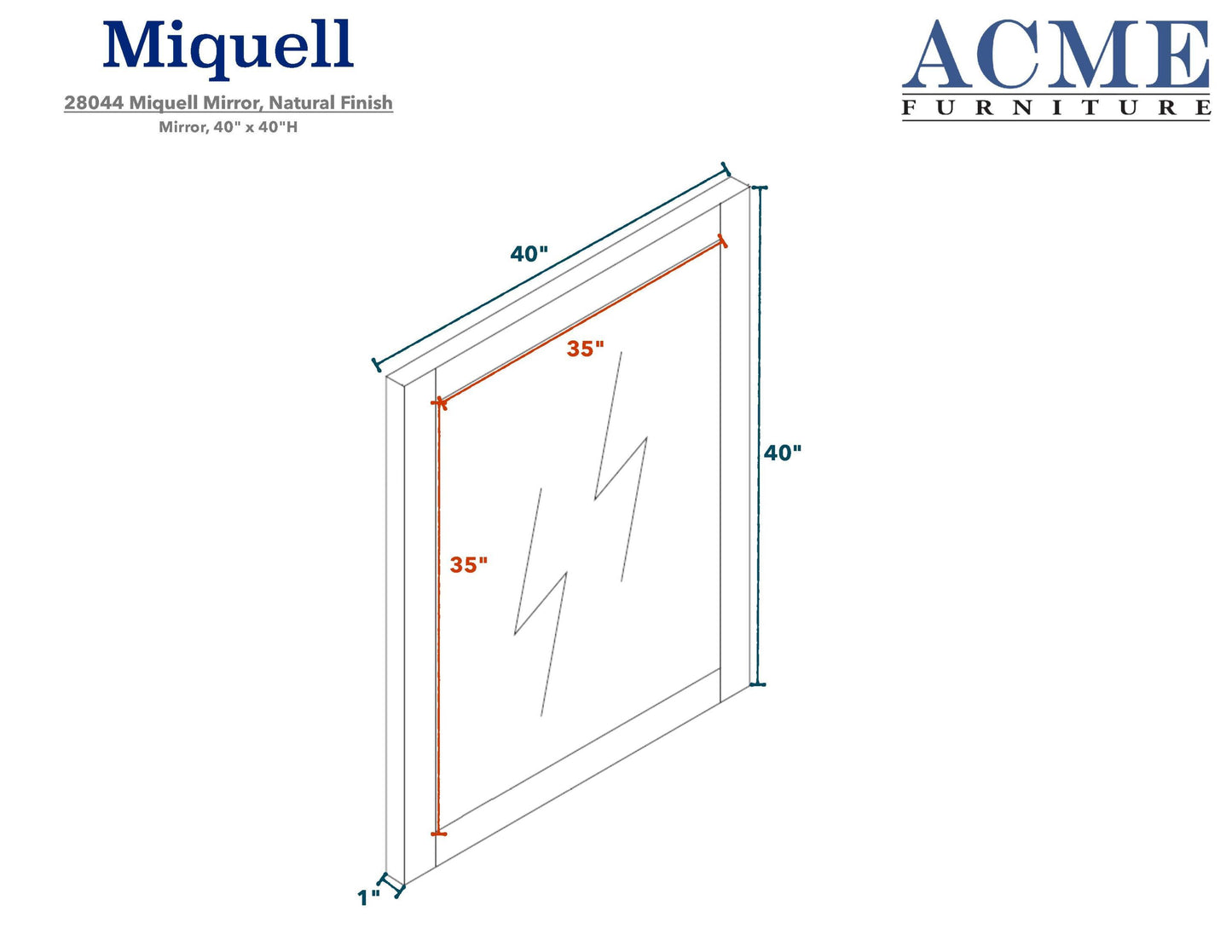 ACME Miquell Mirror, Natural