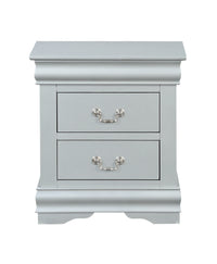 ACME Louis Philippe Nightstand in Platinum