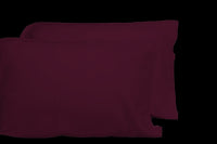 Luxurious Viscose from 100% Bamboo 2-Piece Pillowcase Set , Oeko-TEX Certified, Queen - Merlot