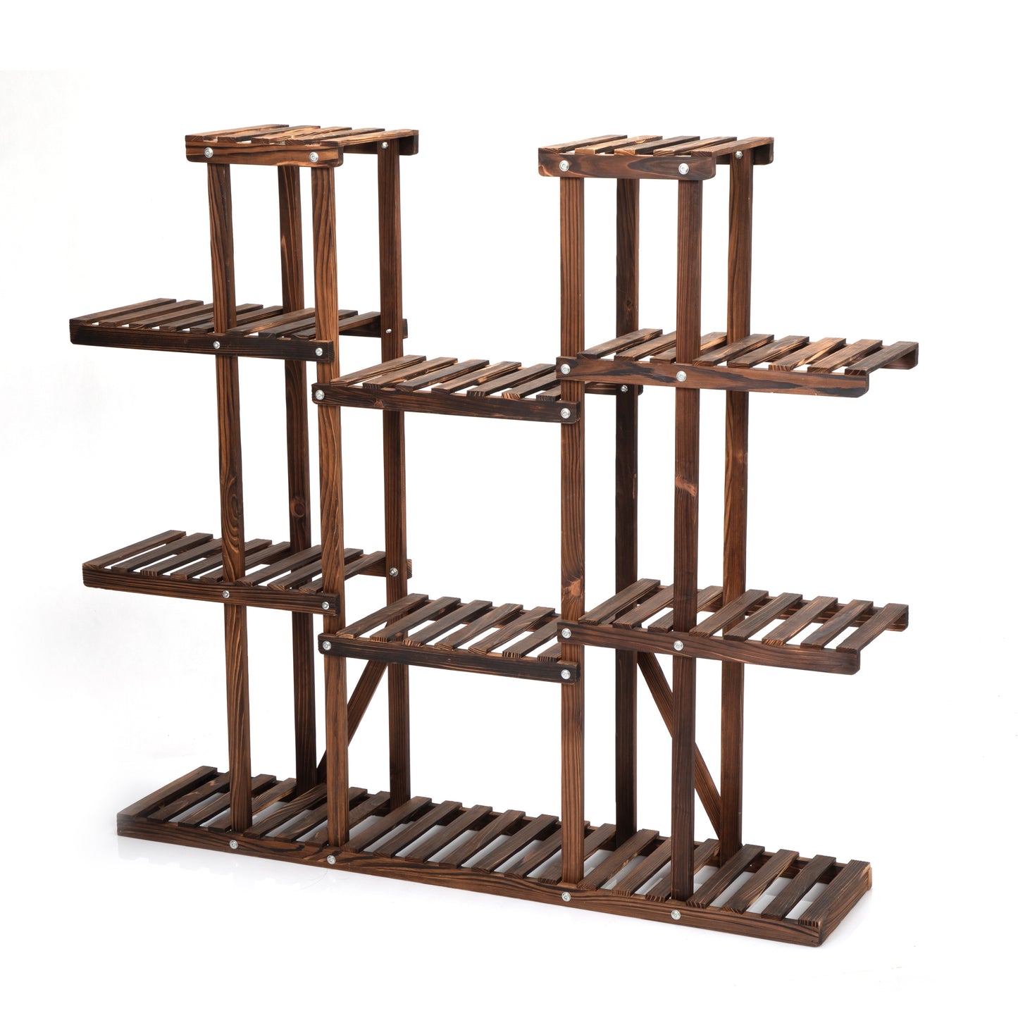 Large Multi-tier Solid Wood Plant Flower Stand Display Rack Indoor Outdoor Living Dinning Room