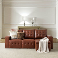 Blanca 87" wide Sofa-BROWN