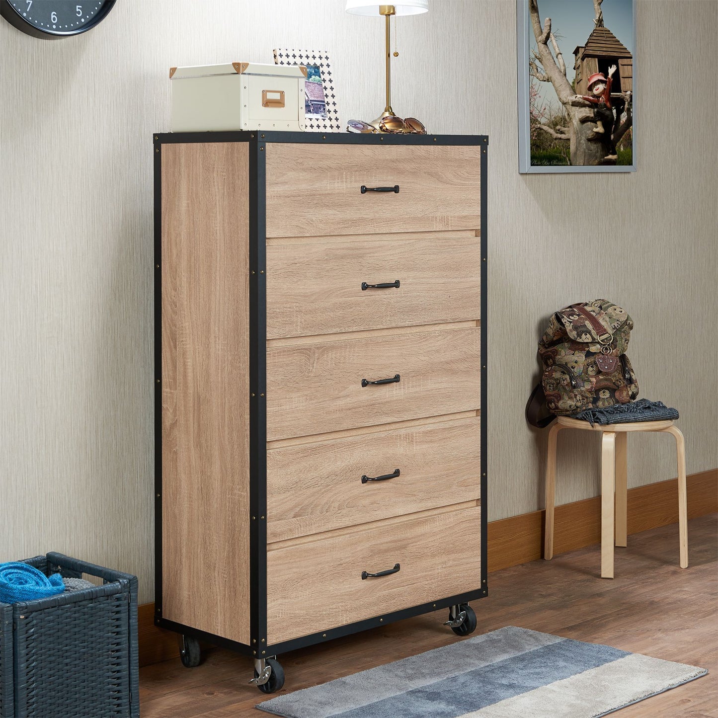 ACME Bemis Chest in Weathered Light Oak