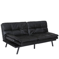 Convertible Memory Foam Futon Couch Bed, Modern Folding Sleeper Sofa