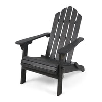 Dark Gray Hollywood Foldable Solid Wood Chair