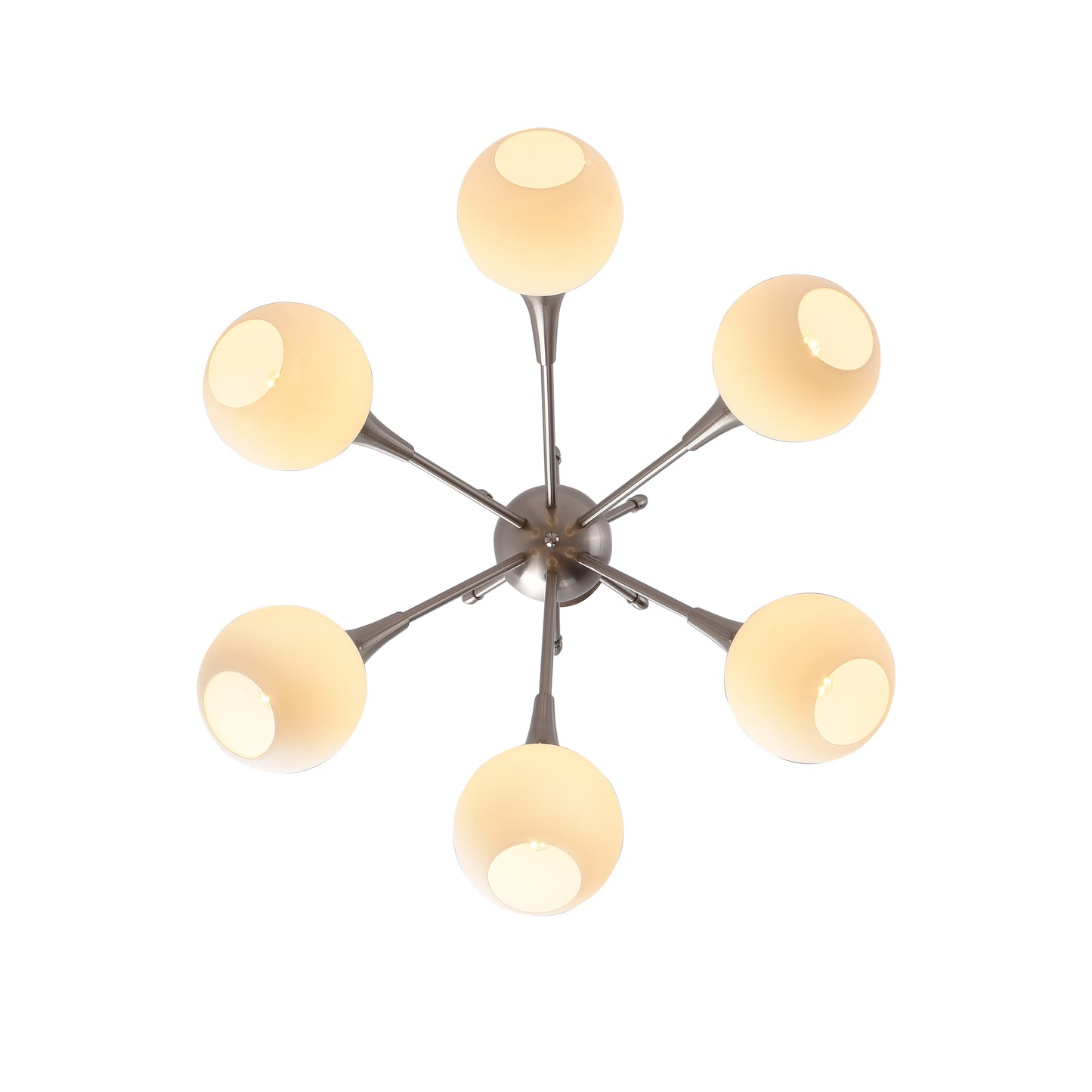 Modern American Medieval Branch Golden Chandelier 6 Bulbs