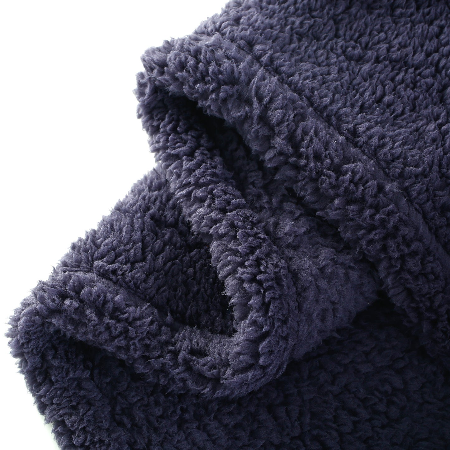 Oversided Sherpa Throw, 60" x 72" Ink Blue