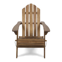 Hollywood Outdoor Foldable Solid Wood Dark Brown Chair