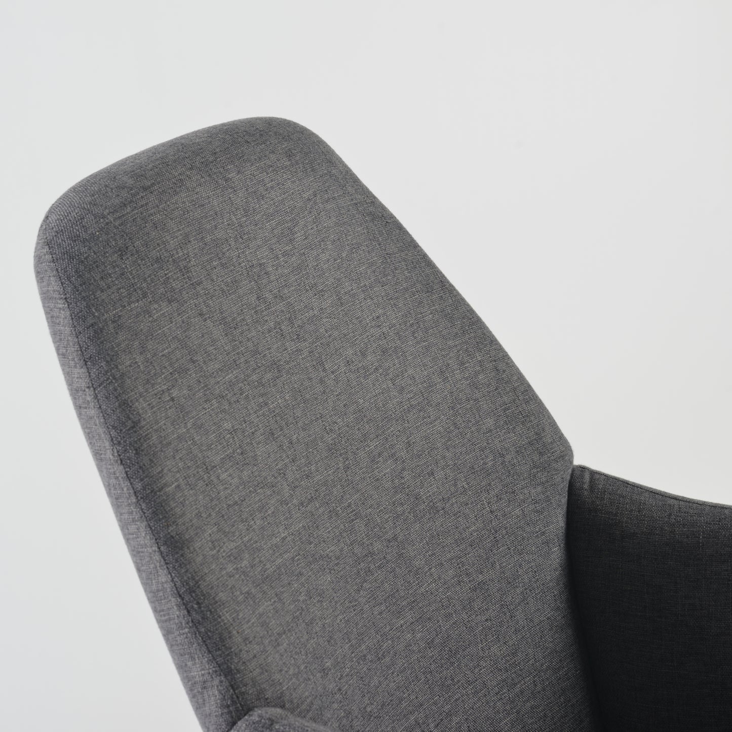 Wide Rocking Armchair with Hidden Headrest