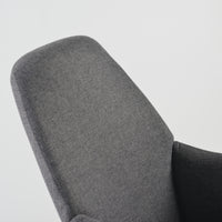 Wide Rocking Armchair with Hidden Headrest