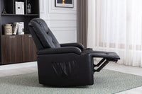 Power Recliner Chair Classic with Traditional Luxurious PU Leather luster, and Electric Headrest & Two Cupholders