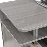 Techni Mobili Complete Computer Workstation Desk With Storage, Grey