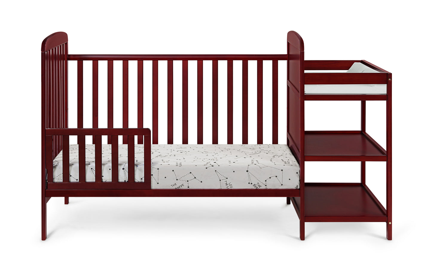 Ramsey Crib and Changer Combo Cherry