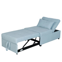 Folding Ottoman Sofa Bed (Green)