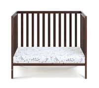 Palmer 3-in-1 Convertible Mini Crib Espresso w/ Mattress pad