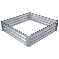 Galvanized Planter Bed,Galvanized Raised Garden Bed Kit, Galvanized Planter Raised Garden Boxes Outdoor, Square Large Metal Raised Garden Beds for Vegetables,4*4*1ft