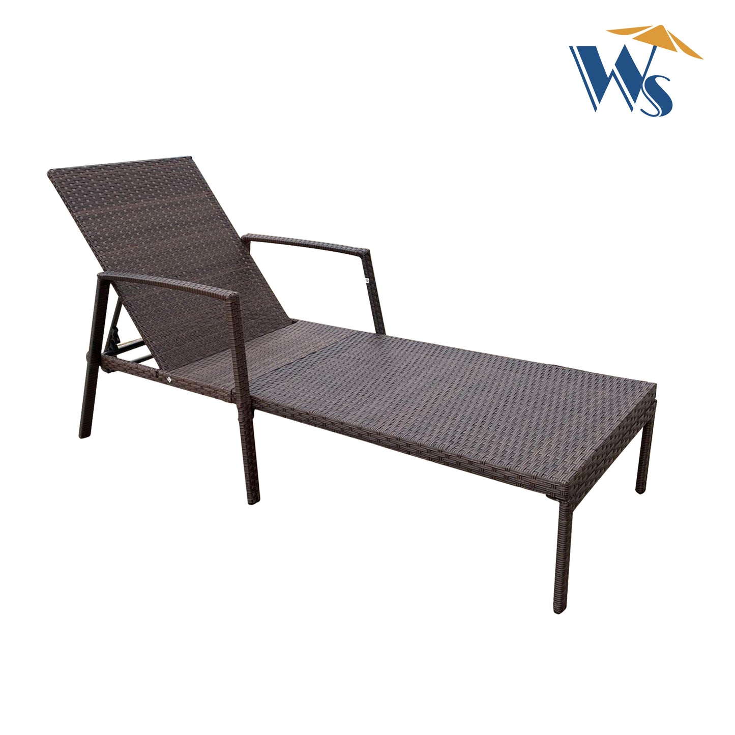 Outdoor Patio Lounge Chairs Rattan Wicker Patio Chaise Lounges Chair Brown