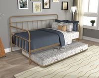 Metal Frame Daybed with Trundle