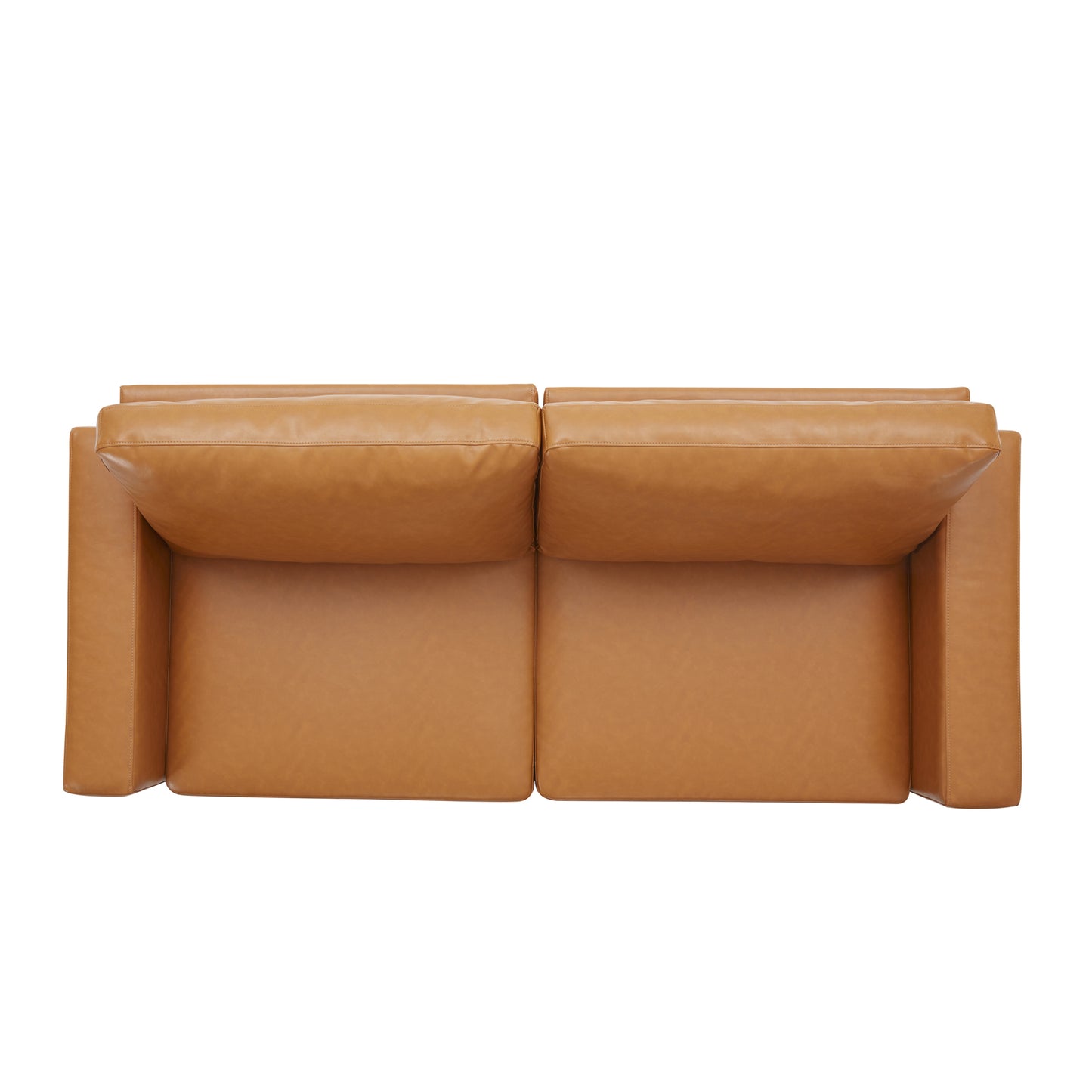 Modern Style  3 Seat Sofa  PU Leather Upholstered Couch Furniture for Home or Office (3-Seat Sofa)