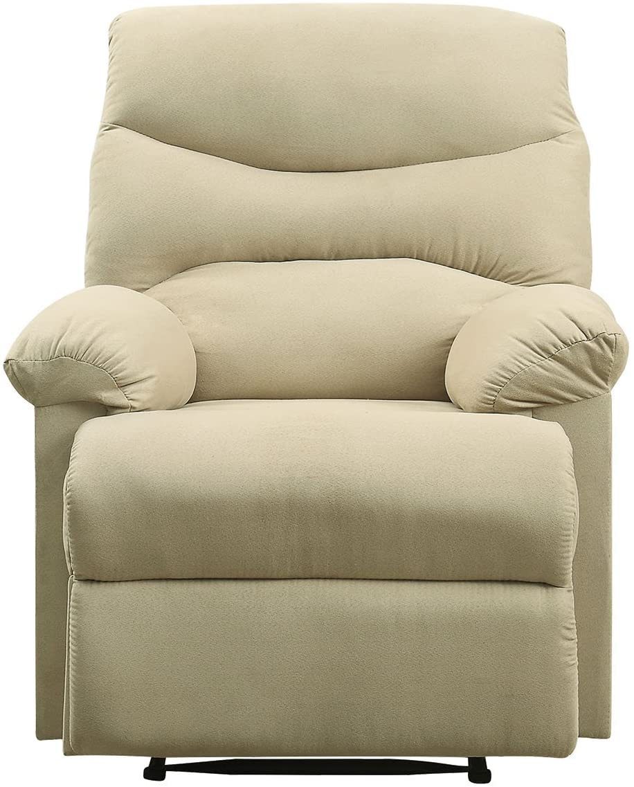 ACME Arcadia Recliner (Motion) in Beige Microfiber