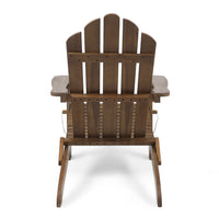 Hollywood Outdoor Foldable Solid Wood Dark Brown Chair