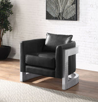 ACME Betla Accent Chair, Black Top Grain Leather AC01986