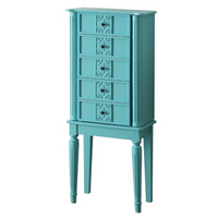 ACME Tammy Jewelry Armoire in Light Blue