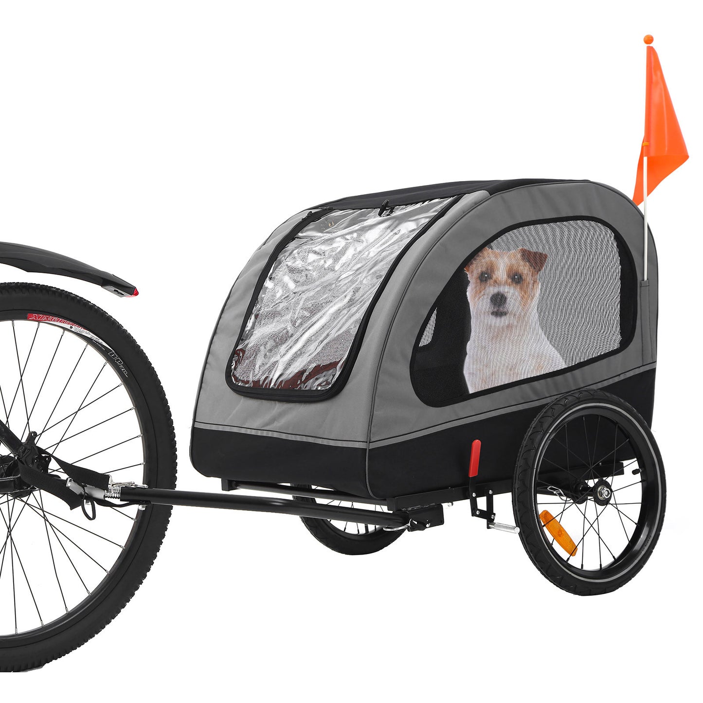 Dog Trailer, Dog Buggy, Bicycle Trailer Medium Foldable for Small and Medium Dogs