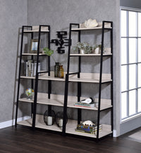 ACME Wendral Bookshelf (3-Tier), Natural & Black