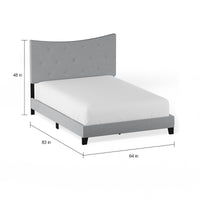 ACME Venacha Queen Bed in Gray Fabric