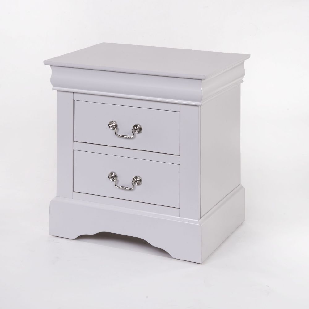 ACME Louis Philippe III Nightstand in White