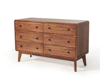 Modrest Marshall Mid-Century Modern Walnut Dresser